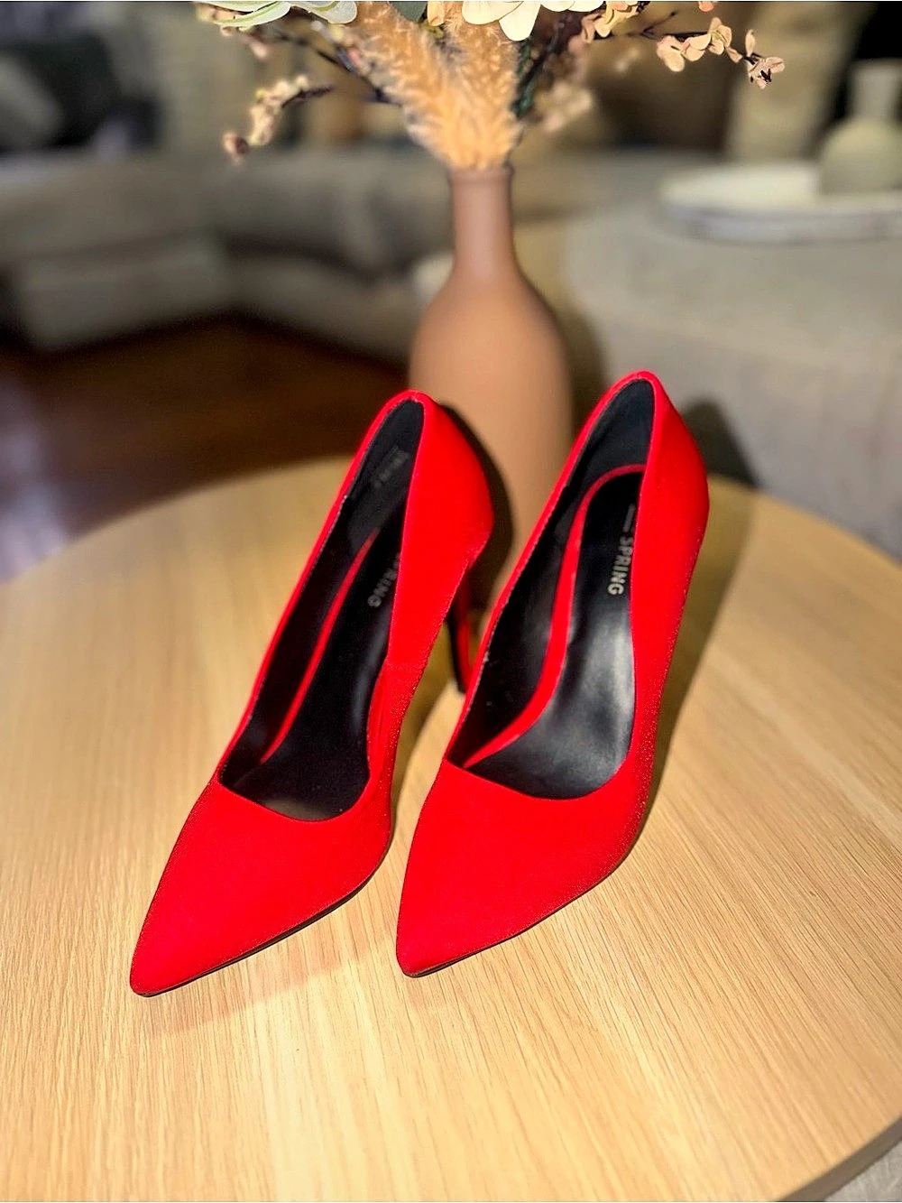 Call It Spring Pointed Toe Pumps in Red Like New